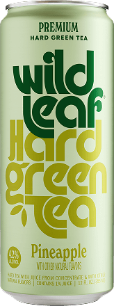 A can of Pineapple Wild Leaf Hard Green Tea